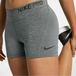 Nike Pro Women's Gray Athletic Shorts